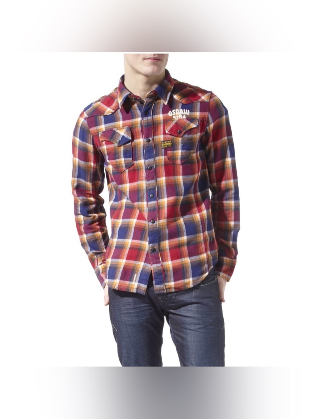 G-Star RAW Bergen Flannel Shirt size Medium